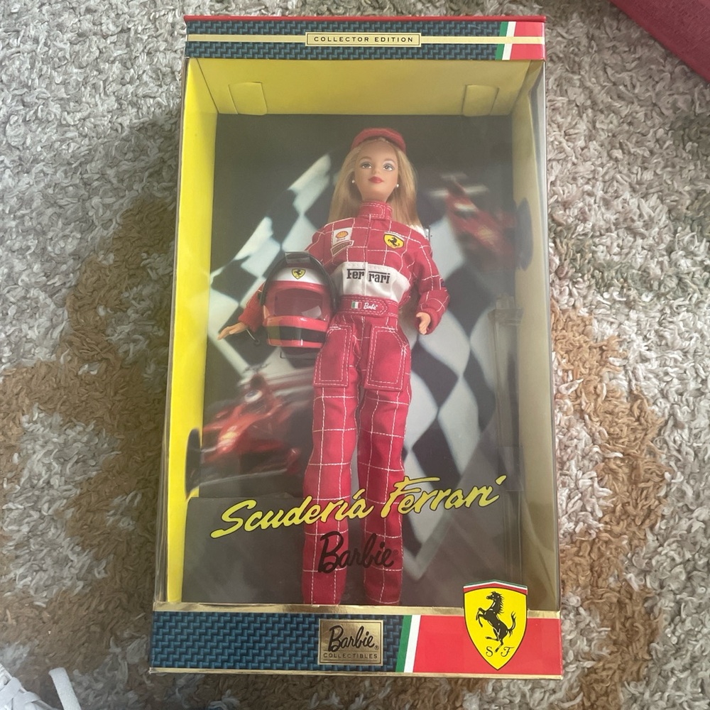Barbie Red Racing Doll Ferrari Edition